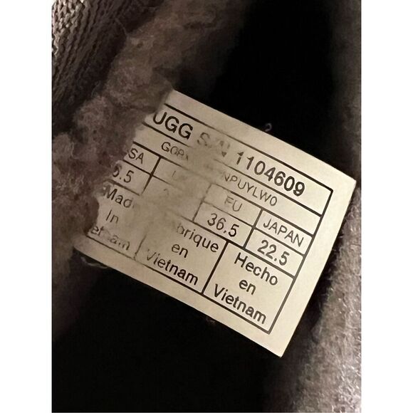 UGG Women's Classic Femme Sage Green Mini Boots Wedge size 5.5 - Picture 4 of 7